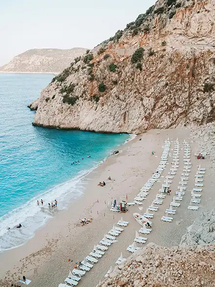 Antalya coastal and city view