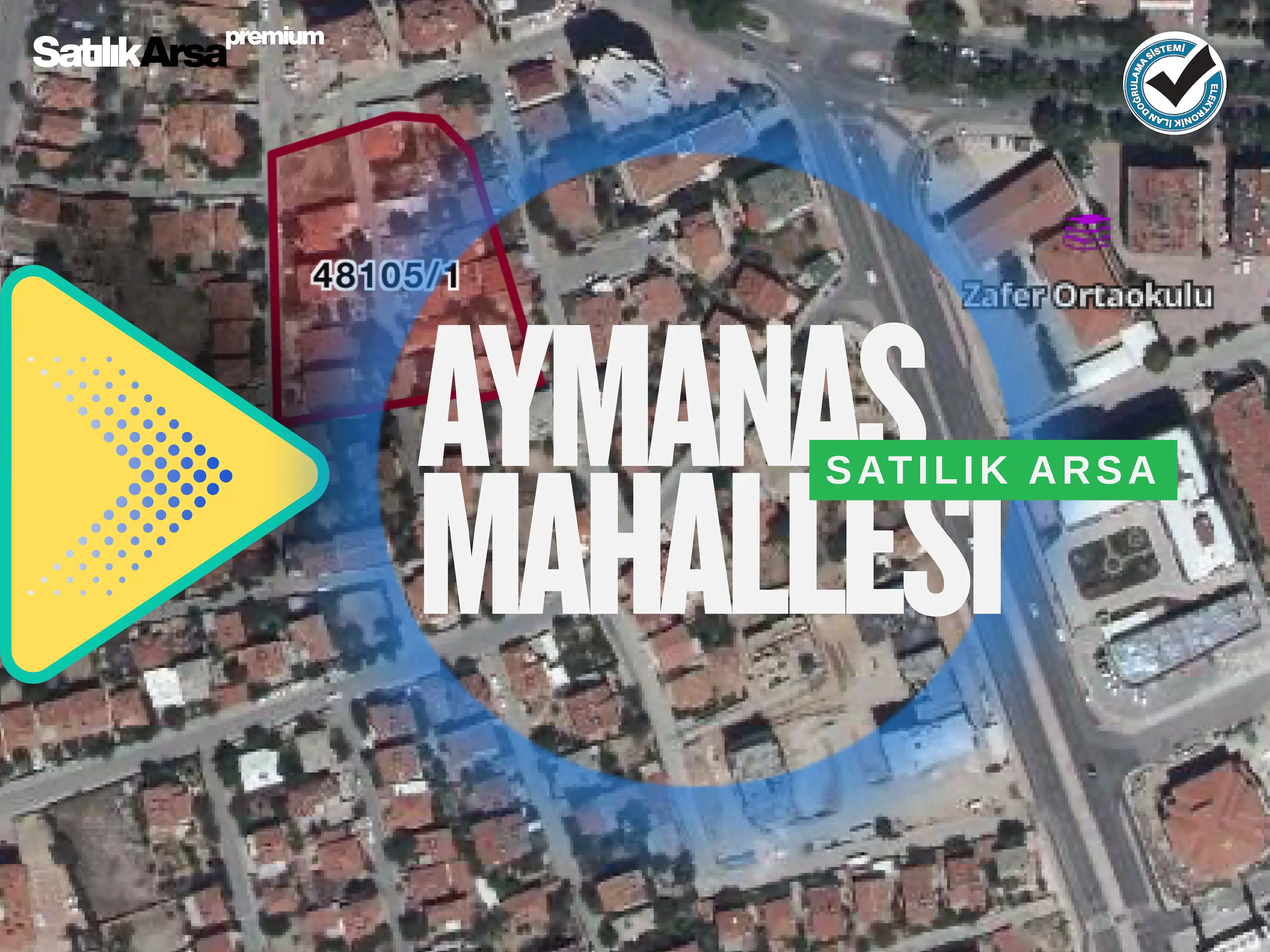 KONYA MERAM AYMANAS MAHALLESİ 8 KATA İMARLI SATILIK ARSA!