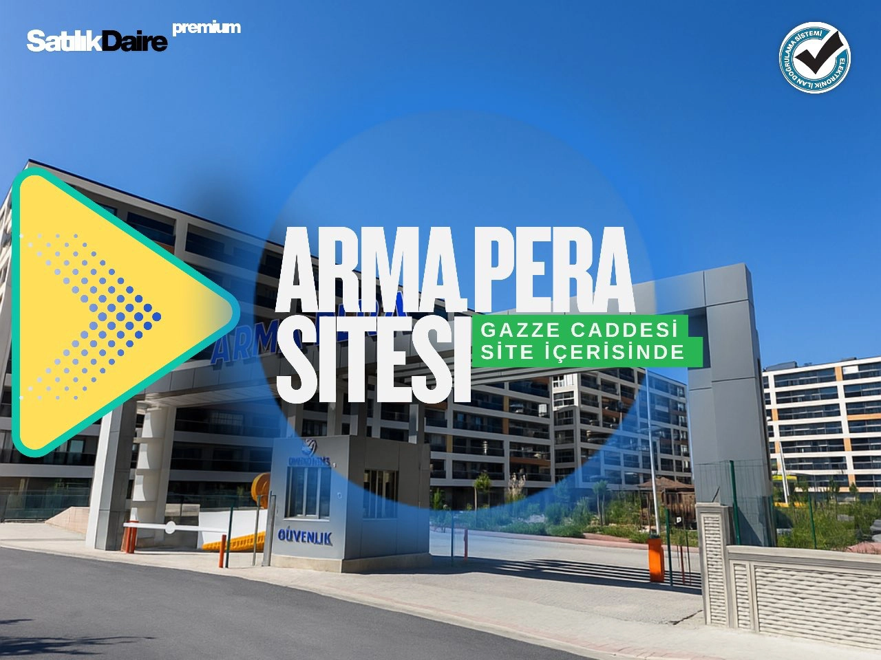 MERAM GAZZE CADDESİ ARMA PERADA GENİŞ A TİPİ 3+1 SATILIK DAİRE!