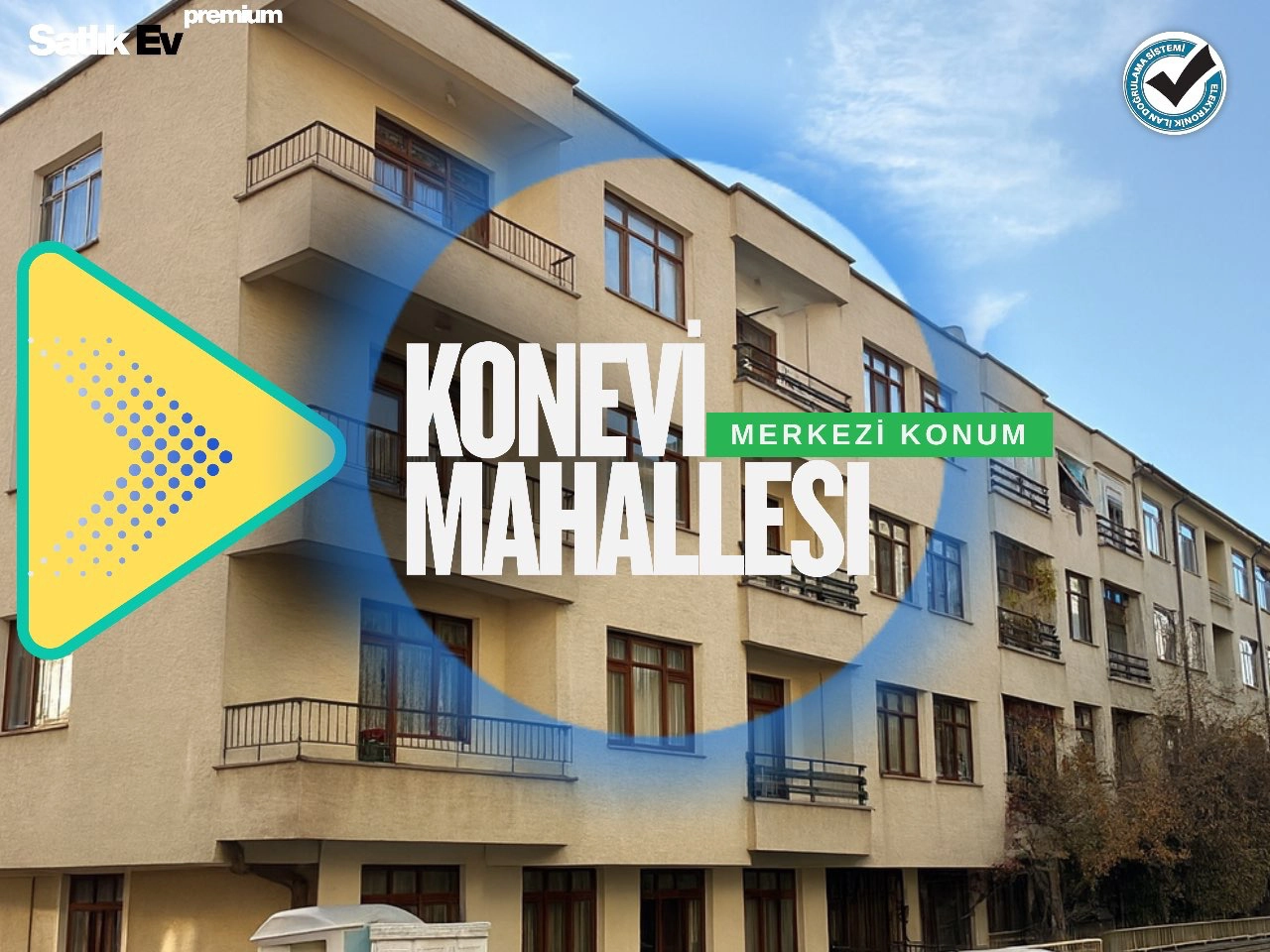 KONYA MERAM KONEVİ MAHALLESİ 4+1 SATILIK DAİRE!
