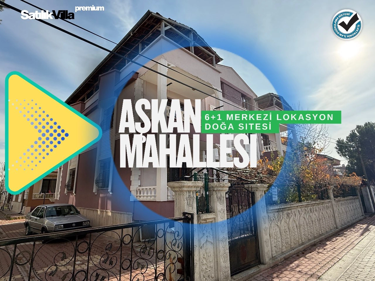KONYA MERAM AŞKAN MAHALLESİ 6+1 SATILIK VİLLA!
