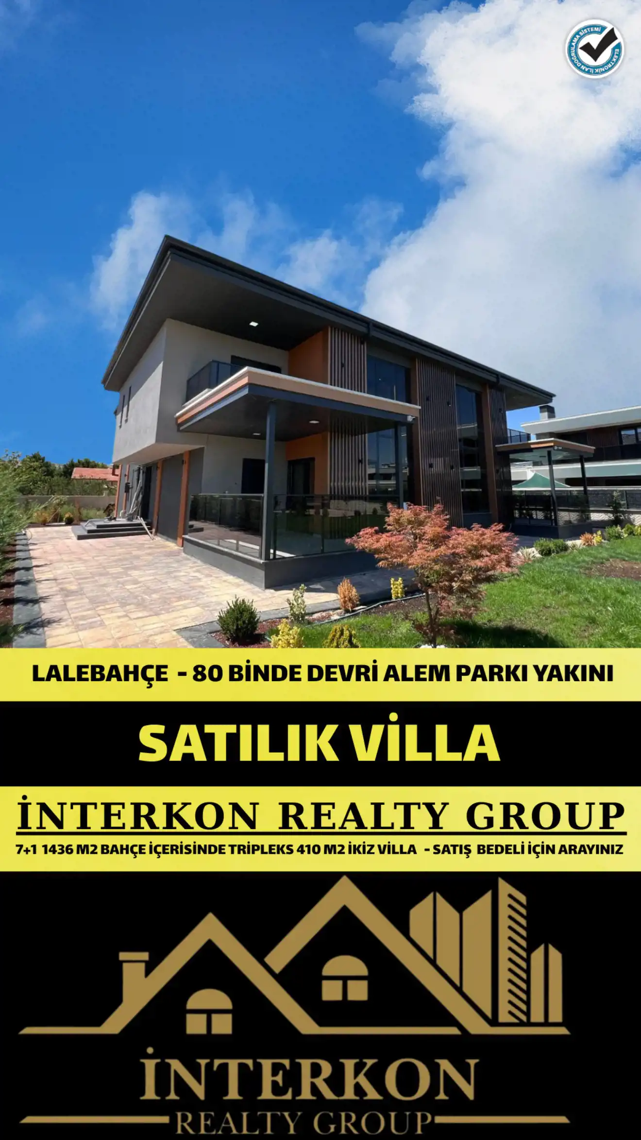 KONYA MERAM LALEBAHÇE MAHALLESİ 7+1 LÜKS SATILIK VİLLA!