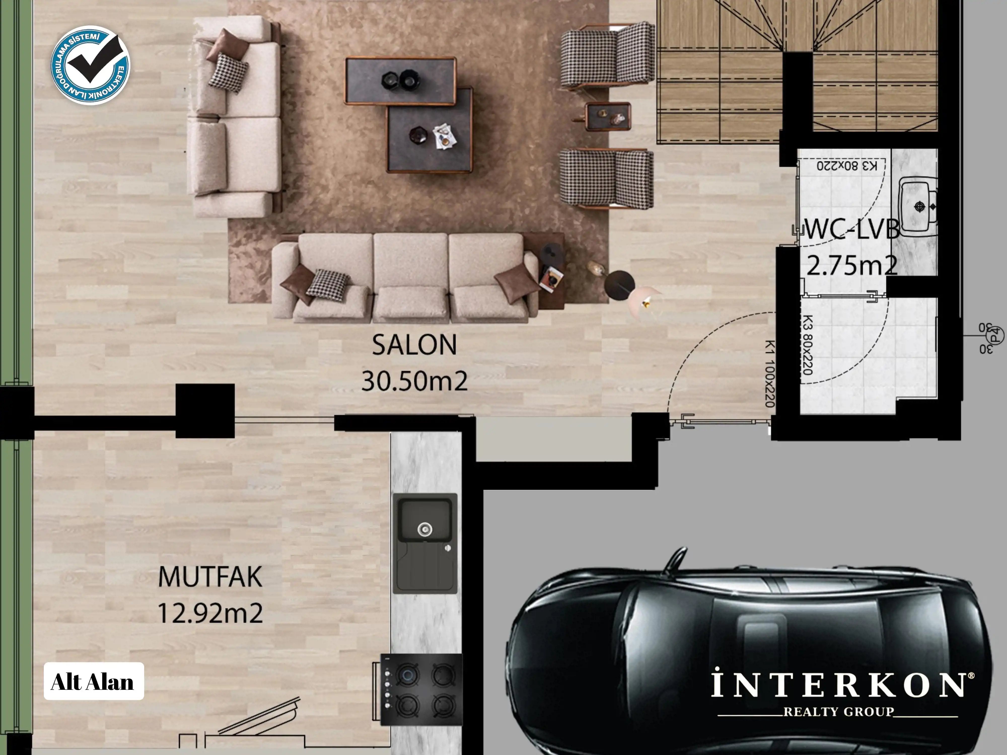 KONYA MERAM LALEBAHÇE MAHALLESİ 3+1 LÜKS SATILIK VİLLA!