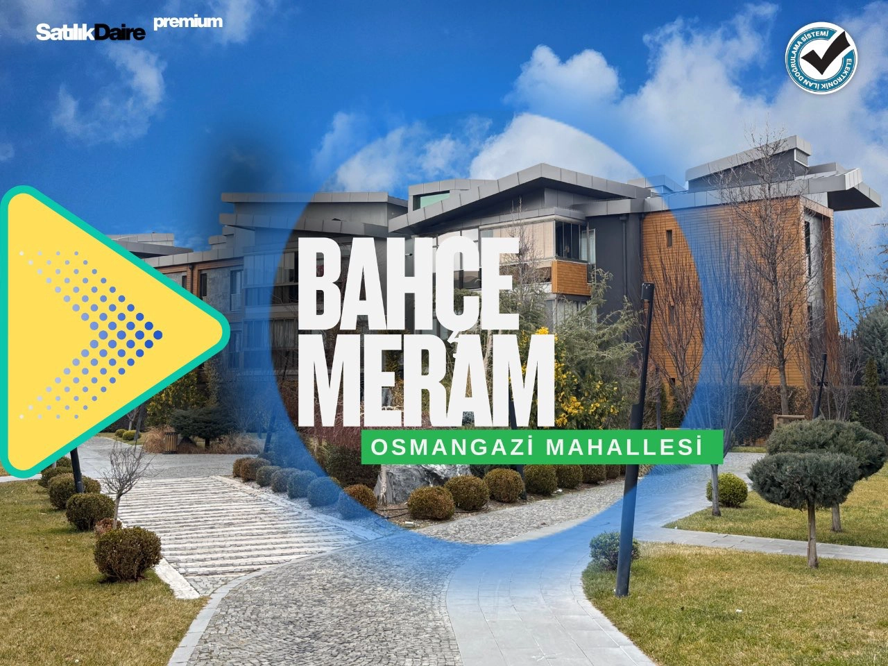 KONYA MERAM LALEBAHÇE (OSMANGAZİ) SATILIK LÜKS VİLLA TADINDA 4+1 DAİRE!