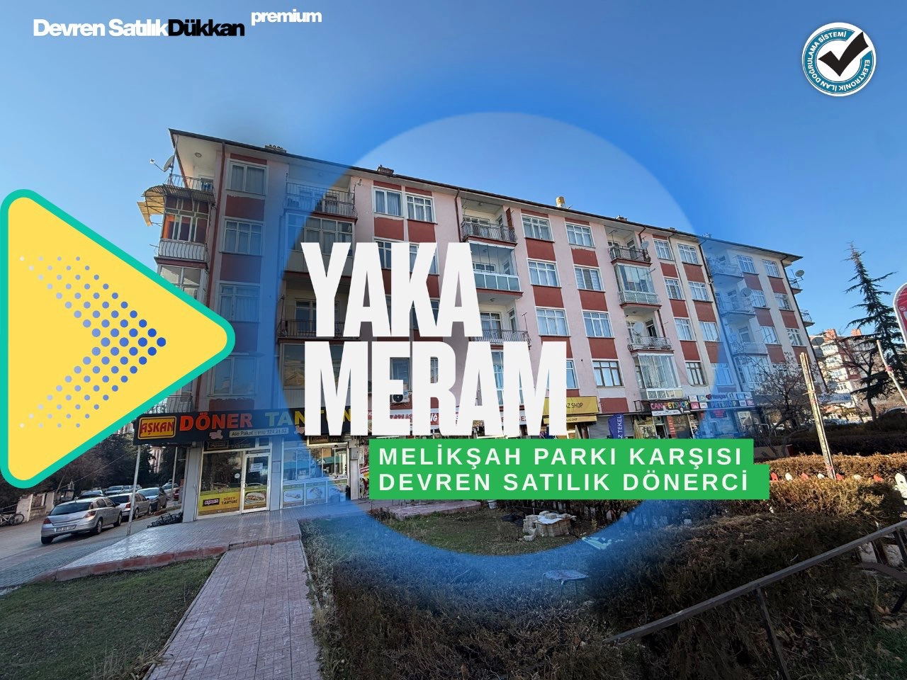 KONYA MERAM YAKA (MELİKŞAH PARKI) CİVARINDA