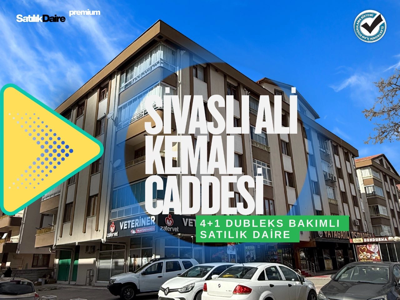 KONYA MERAM OSMAN YATAĞANLI ANA CADDE ÜZERİ SATILIK 4+1 SATILIK DAİRE!