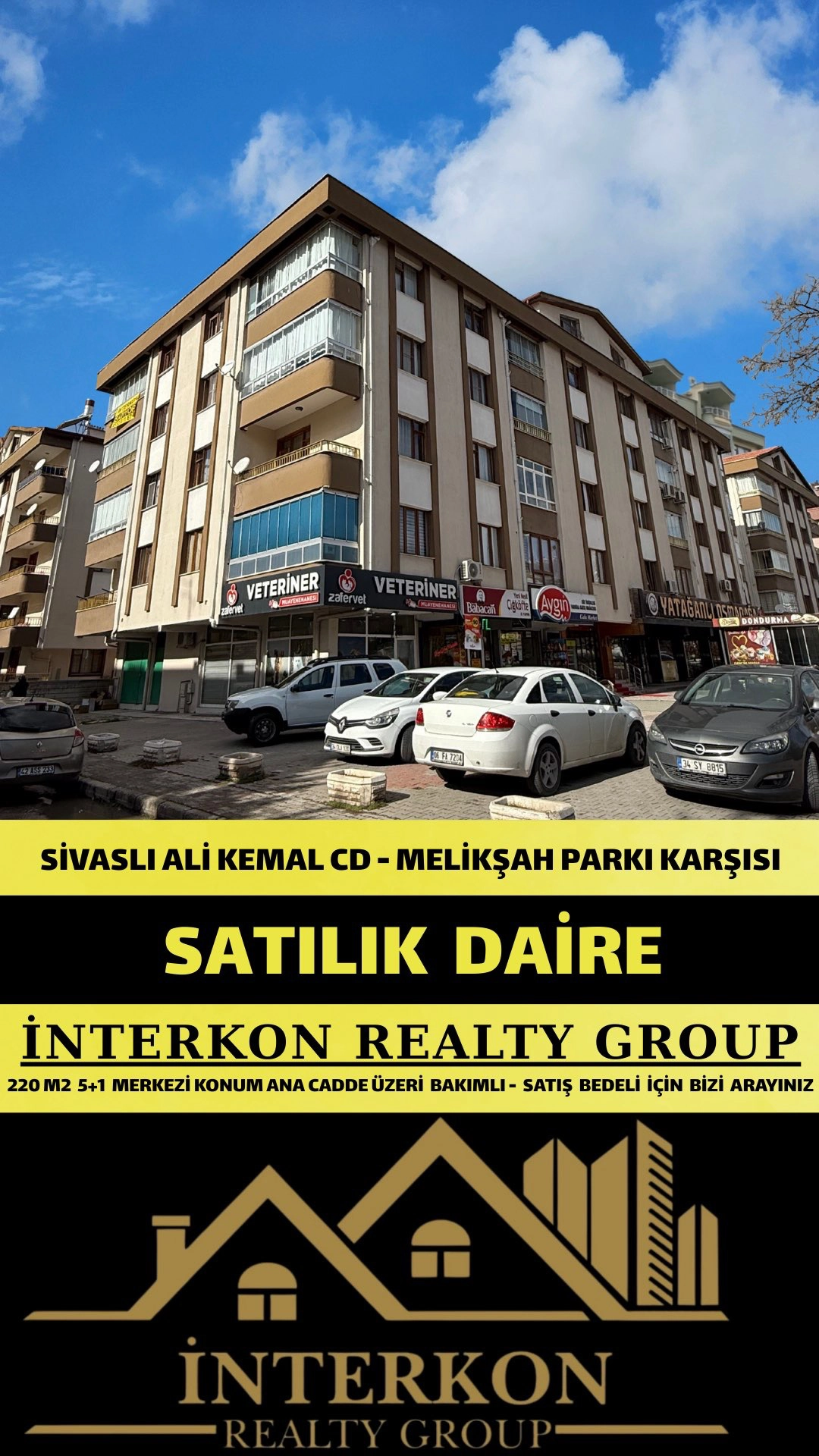 KONYA MERAM OSMAN YATAĞANLI ANA CADDE ÜZERİ SATILIK 4+1 SATILIK DAİRE!