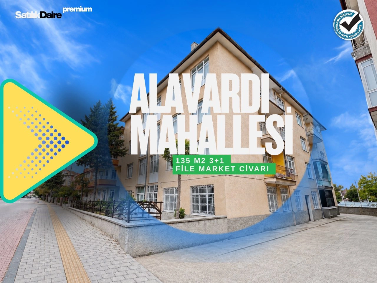 MERAM ALAVARDI MAHALLESİ | FIRSAT SATILIK DAİRE | SİTENİN EN İYİ BAKIMLI DAİRESİ