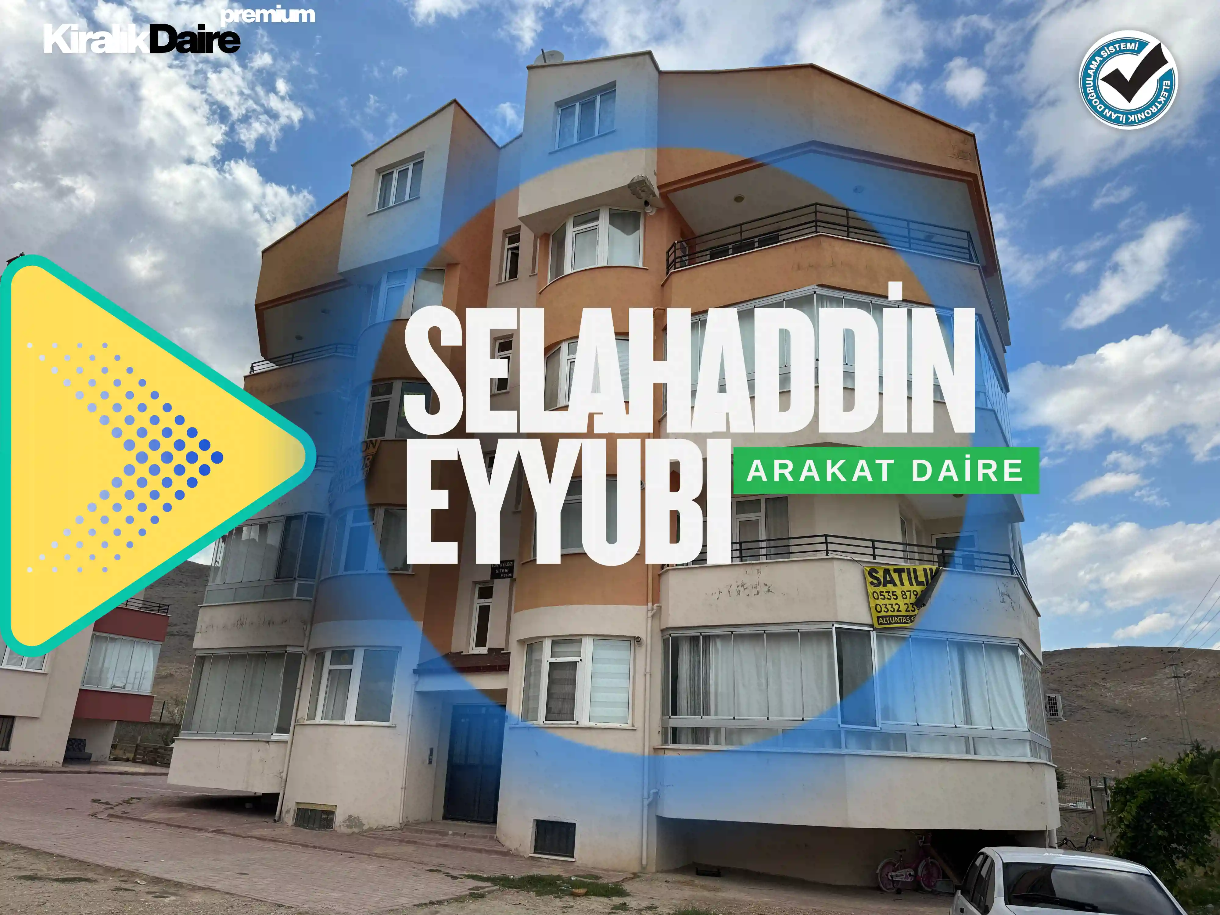 KONYA SELÇUKLU SELAHADDİN EYYÜBİ MAHALLESİ 3+1 KİRALIK DAİRE!!