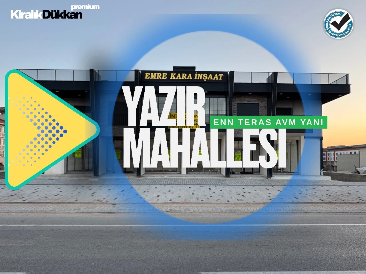 KONYA SELÇUKLU YAZIR MAHALLESİ 154 m2 KİRALIK DÜKKAN!!!