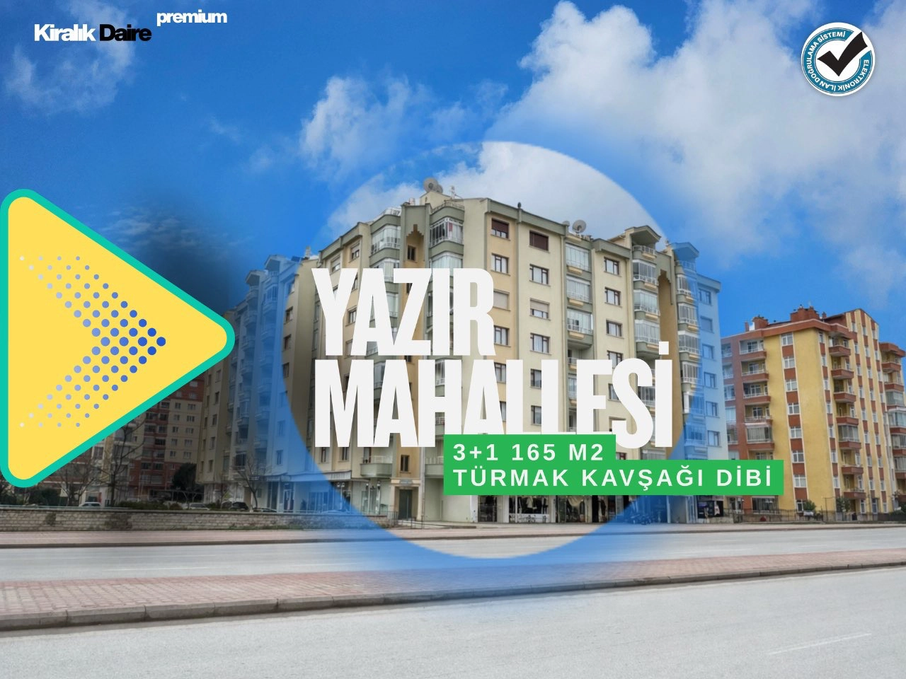 KONYA SELÇUKLU YAZIR MAHALLESİ 3+1 KİRALIK DAİRE!!