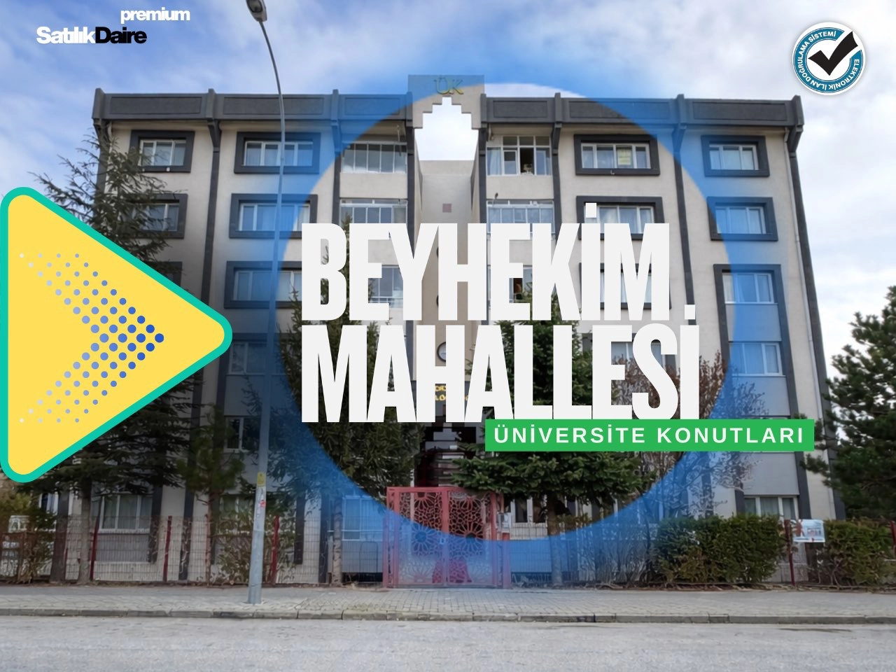BEYHEKİM MAHALLESİ 3+1 SATILIK DAİRE!!(ÜNİVERSİTE KONUTLARI)