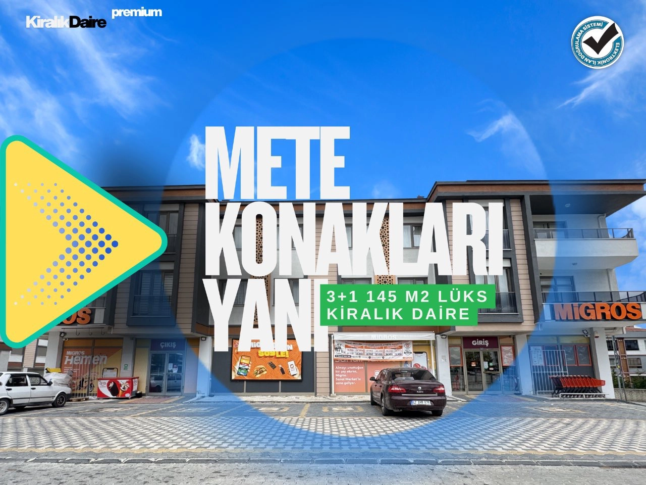 KONYA SELÇUKLU SELAHADDİN EYYÜBİ MAHALLESİ 3+1 KİRALIK DAİRE!!