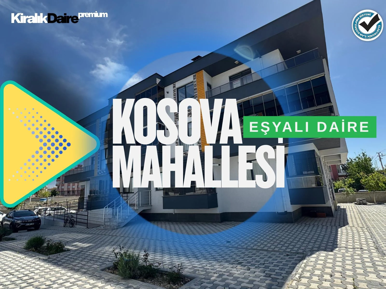 KONYA SELÇUKLU KOSOVA MAHALLESİ ASERİUM SİTESİ 2+1 EŞYALI KİRALIK DAİRE! 