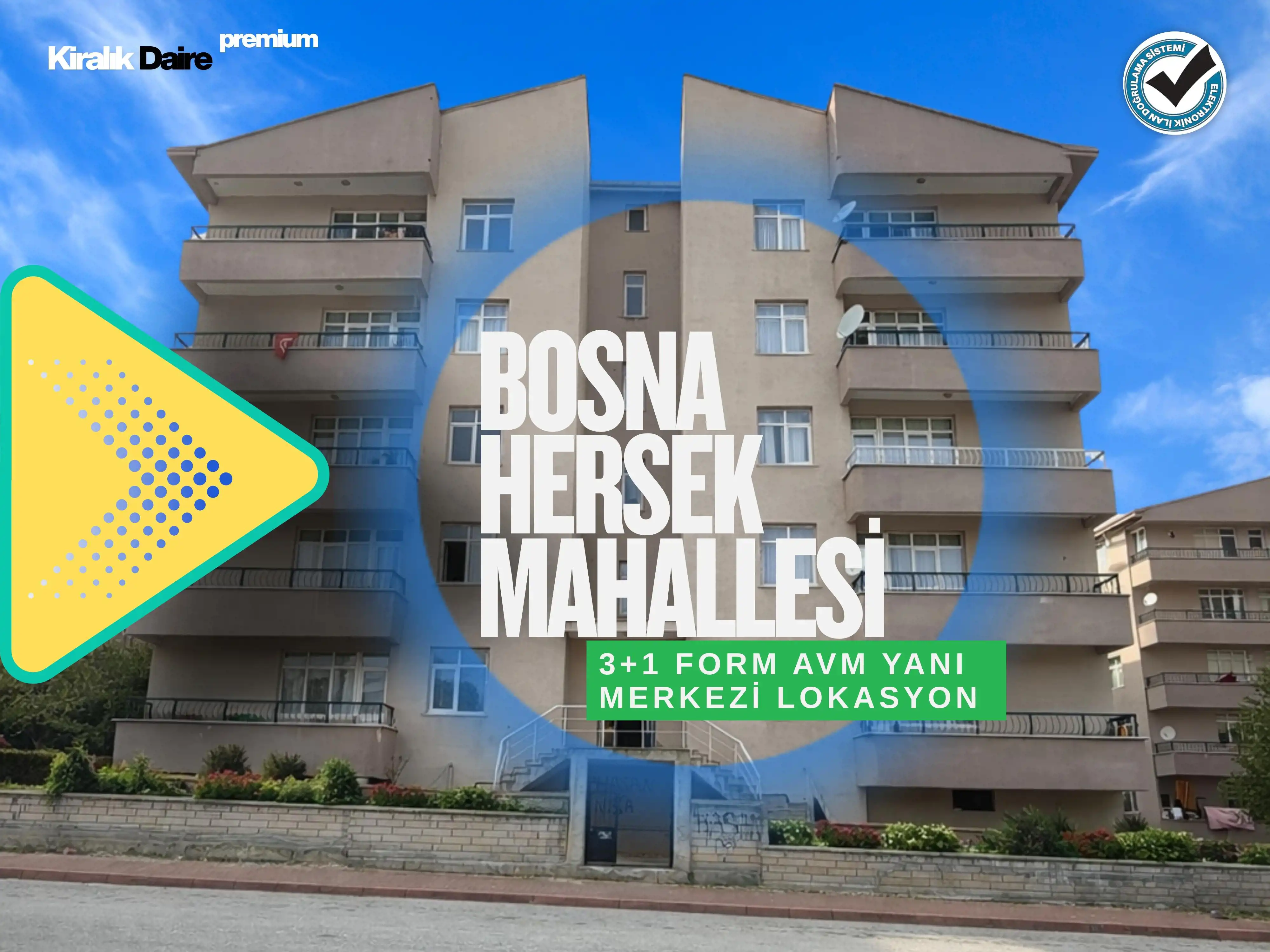 KONYA SELÇUKLU BOSNA HERSEK MAHALLESİ 3+1 KİRALIK DAİRE!