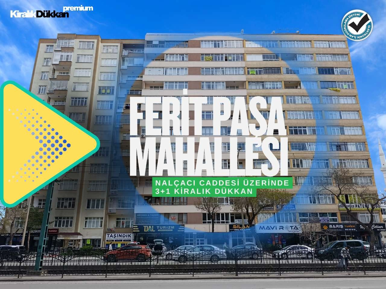 KONYA SELÇUKLU FERİTPAŞA MAHALLESİ 3+1 KİRALIK DÜKKAN!