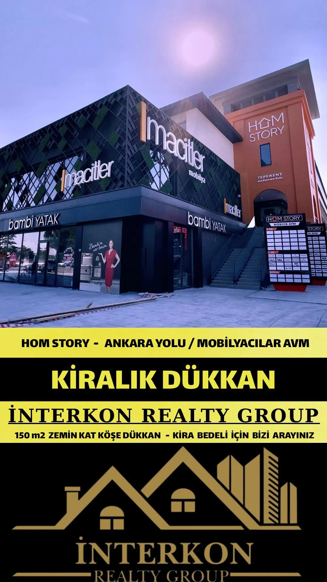 KONYA KARATAY ULUBATLIHASAN MAHALLESİ HOME STORY KİRALIK DÜKKAN!