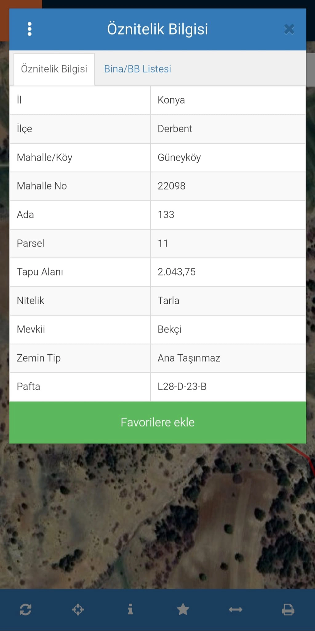 DERBENT GÜNEYKÖY MAHALESİ SATILIK TARLA!