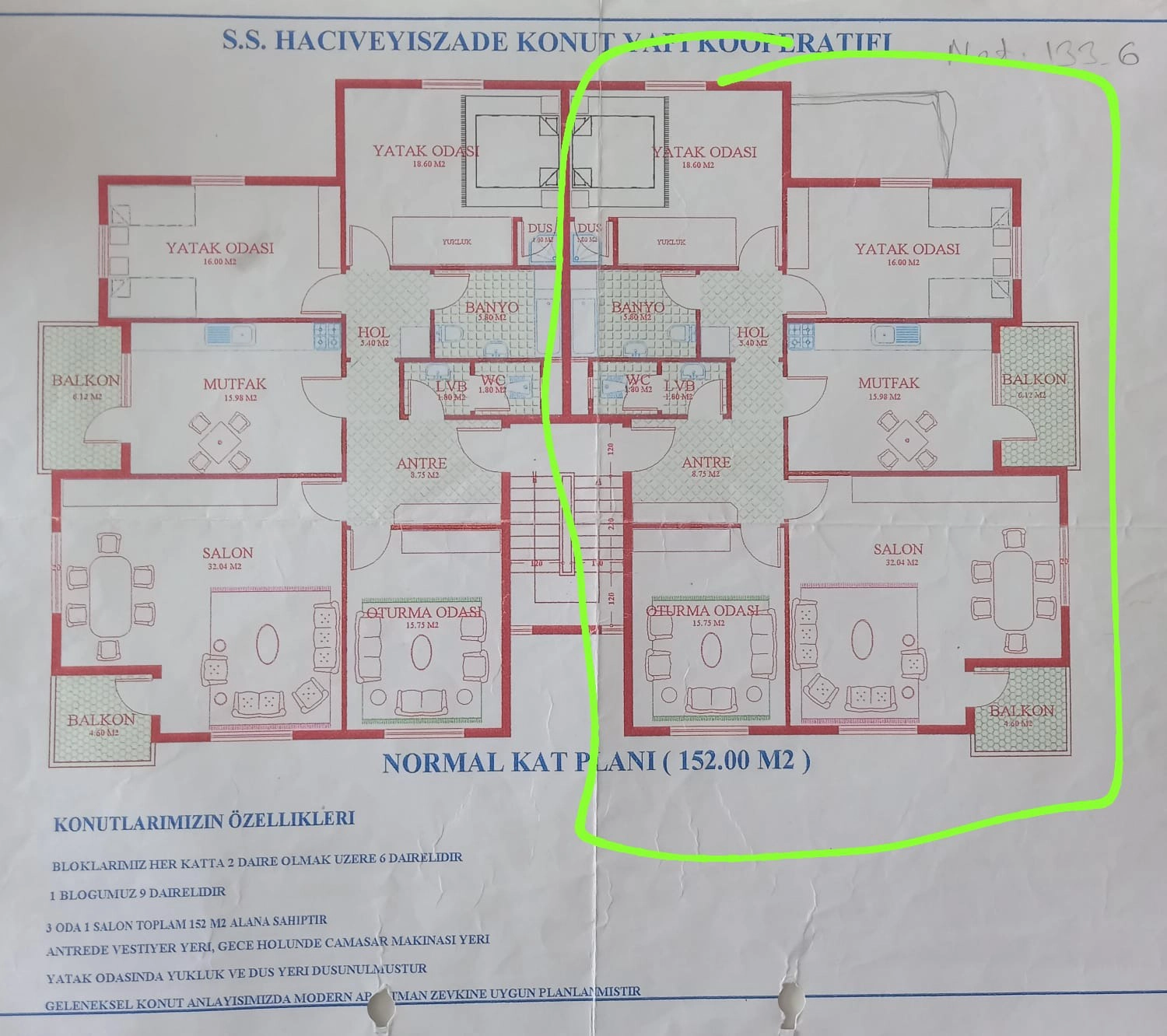 ŞEYH ULEMA RECEPAĞA MAHALLESİ’NDE 3+1 SATILIK DAİRE!