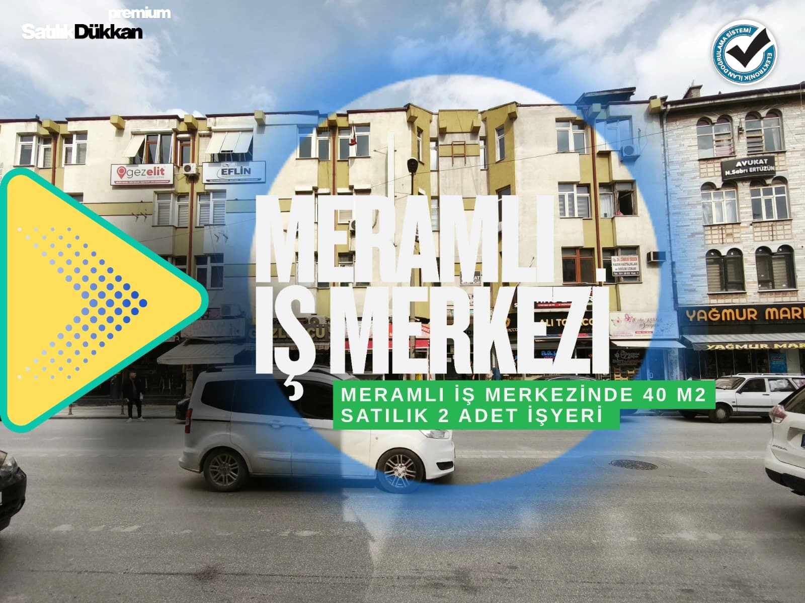 MERAMLI İŞ MERKEZİ 40 M2 2 ADET SATILIK DÜKKAN!
