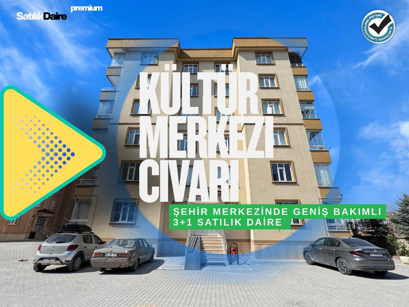 HACIVEYİSZADE MAHALLESİ 3+1 SATILIK DAİRE!