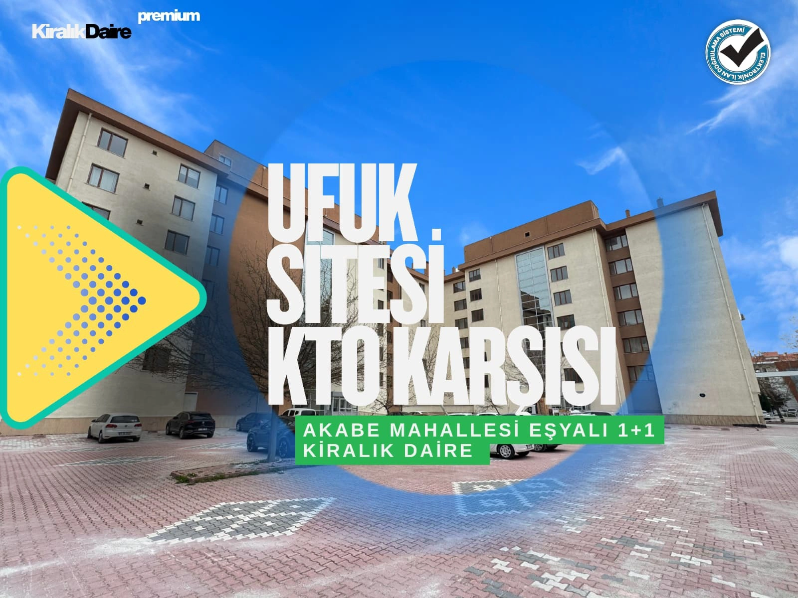 AKABE MAHALLESİ 1+1 EŞYALI KİRALIK DAİRE!