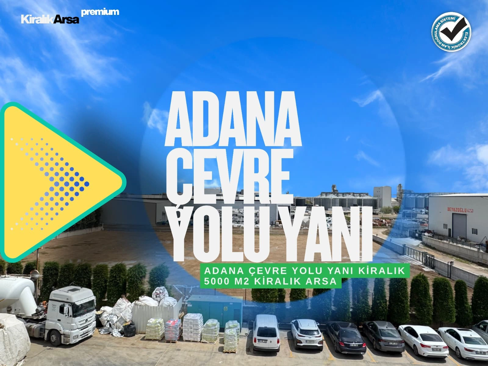 ADANA ÇEVRE YOLU YANI 5000 M2 KİRALIK ARSA!
