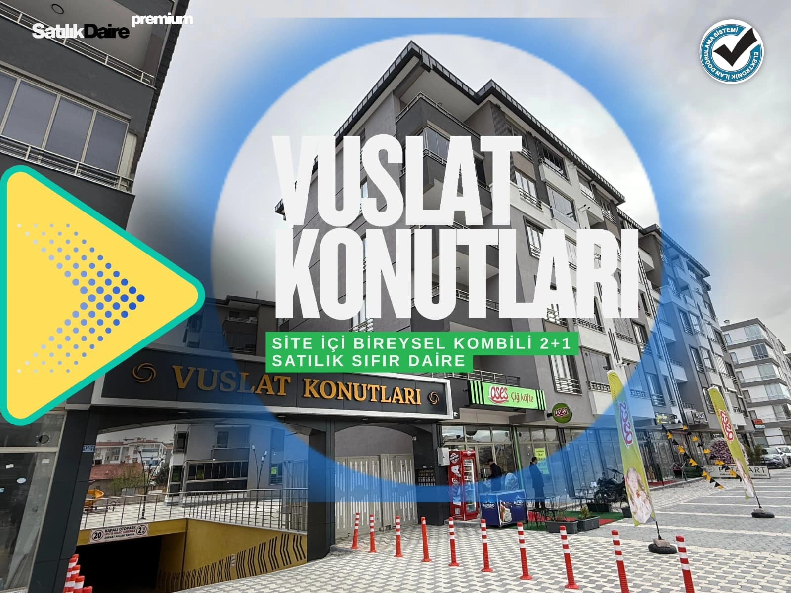HACIVEYİSZADE MAHALLESİ VUSLAT KONUTLARI 2+1 SATILIK SIFIR DAİRE!