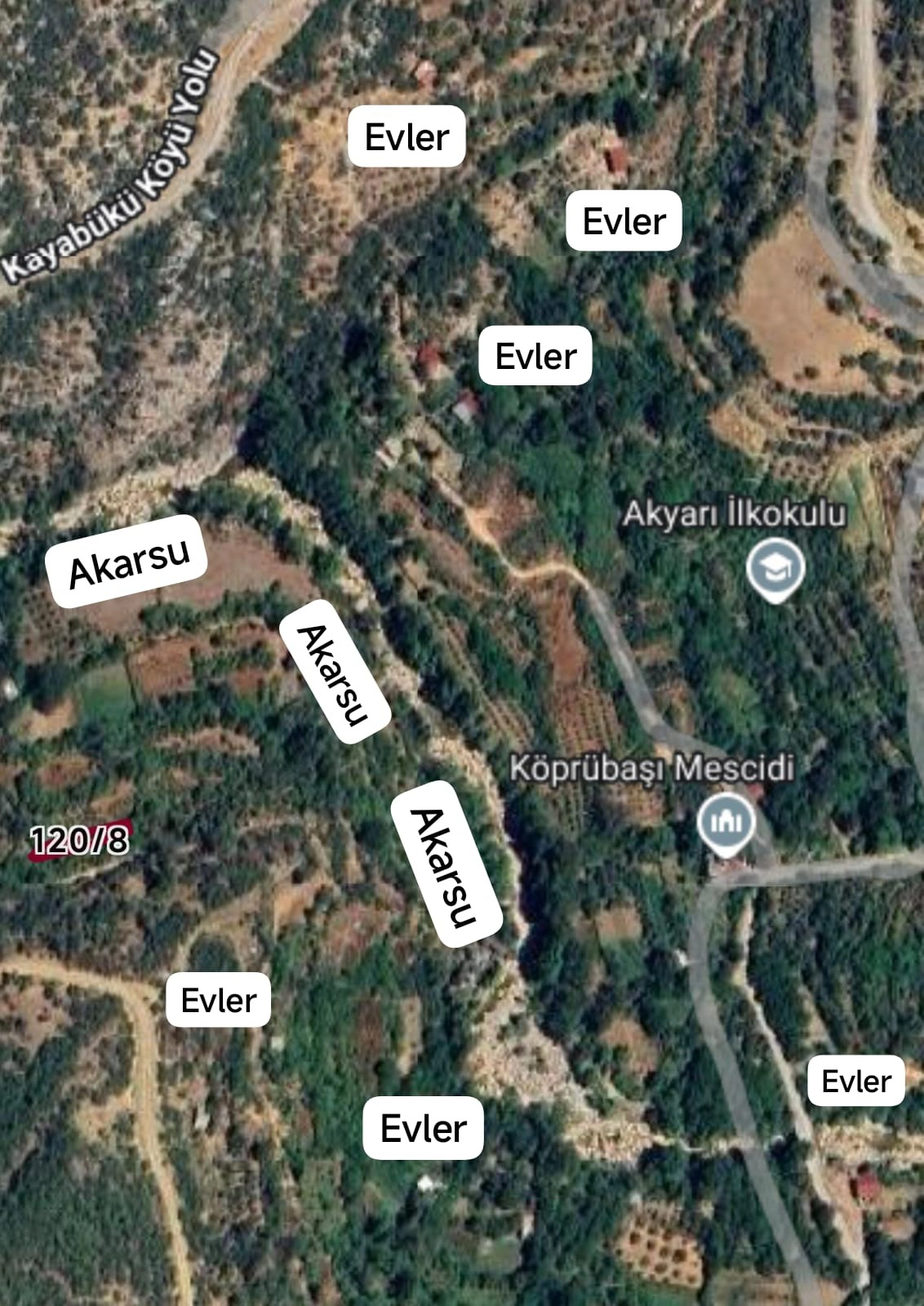 AKYARI  MAHALLESİ STRESTEN UZAK 187 M2 SATILIK BAHÇE!