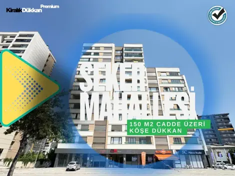Beyşehir Caddesi Üzeri 150 M2 Kiralık Dükkan !!!