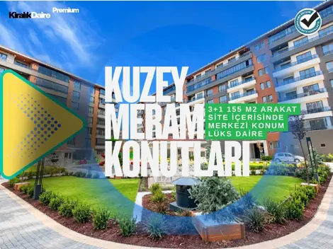 Pırebi Mahallesi Kuzey Meram Konutları 3+1 Sıfır Kiralık Daire!