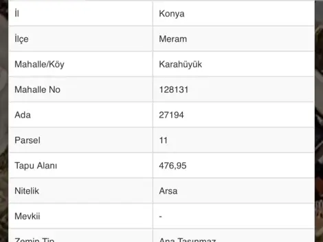 Konya Meram Karahüyük’te Satılık 476,95 M² İmarlı Arsa! - fotoğraf 4